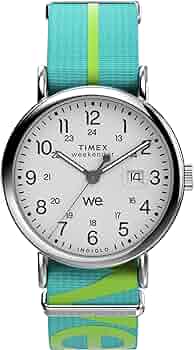 Amazon | Timex ユニ ウィークエンダー 40mm, ブルー/シルバートーン